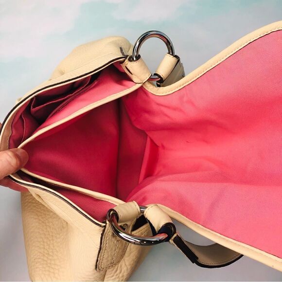 Coach C1059 F13729 Soho Pebbled Leather Bag, Cream - Picture 9 of 11